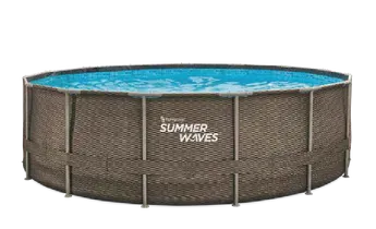 PISCINE SUMMER WAVES ACTIVE FRAME RONDE 4.57x1.22M TRESSE