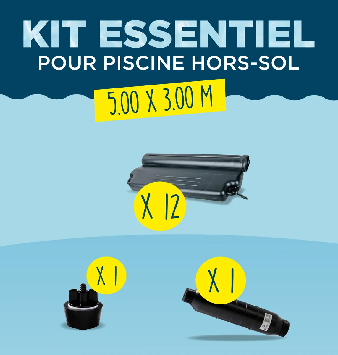 KIT HIVERNAGE ESSENTIEL PISCINE HORS SOL 5,00x3,00