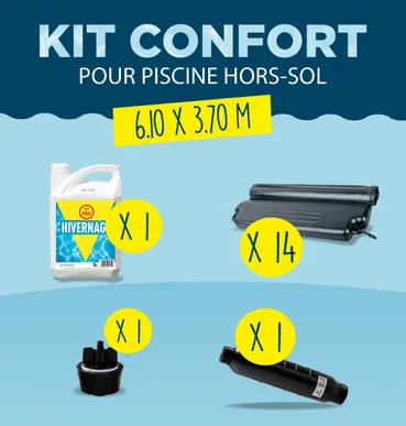 KIT HIVERNAGE CONFORT PISCINE HORS SOL 6,10x3,70